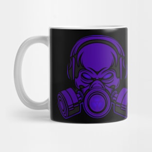 Skull wearing Gas Mask Mug